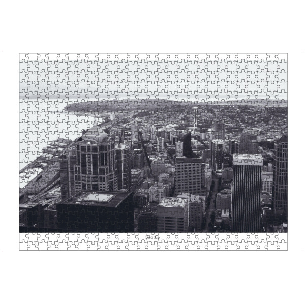 Puzzle Ravensburger "Seattle Pudget Sound" artboxONE - Städte,Reise,Schwarzweiß,Architektur,Reise / Länder