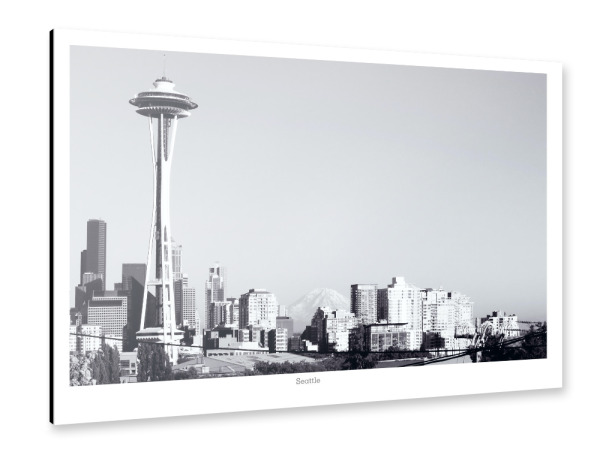 Alu-Dibond "Die Skyline von Seattle" 30x20 cm artboxONE