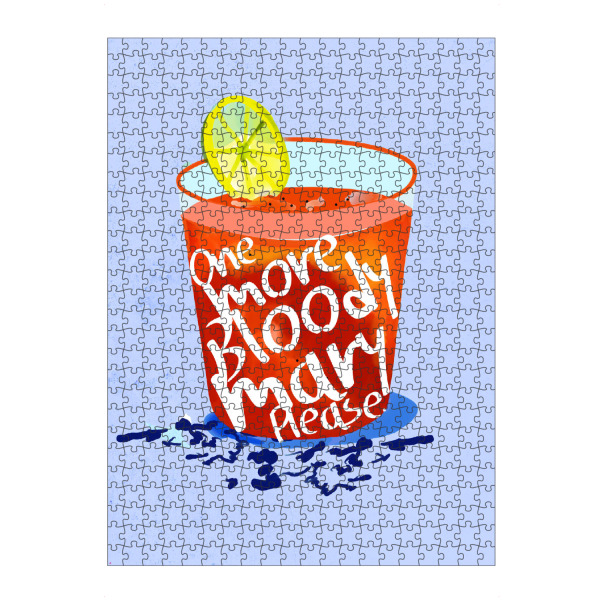 artboxONE Puzzle "Noch eine Bloody Mary, bitte" artboxONE - Typografie,Essen & Trinken / Alkohol