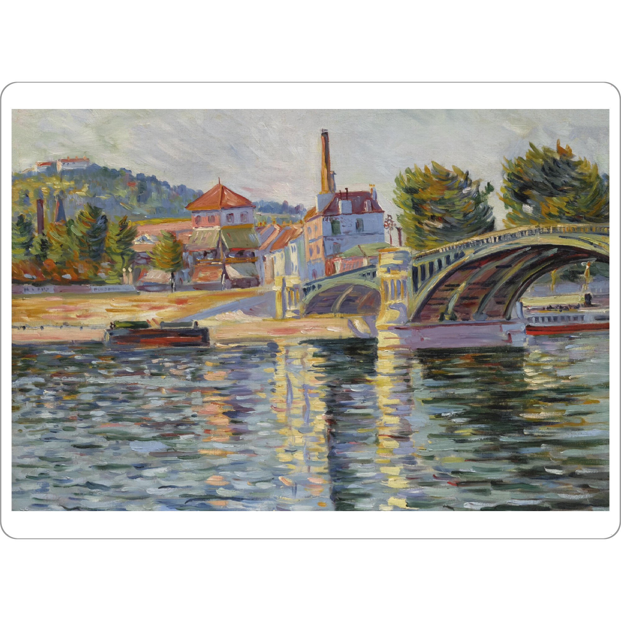 Tischset "Die Brücke von Suresnes" artboxONE - Städte,Reise,Architektur,Reise / Länder,Städte / Weitere