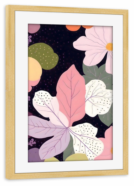 Poster mit Rahmen kiefer "Hoffnung blüht" artboxONE - Floral