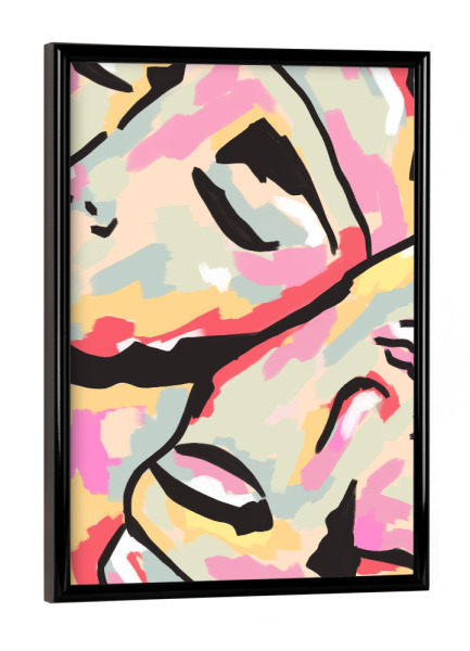 Poster mit schwarzem Rahmen "Emotionale Orientierung" artboxONE - Abstrakt,Menschen