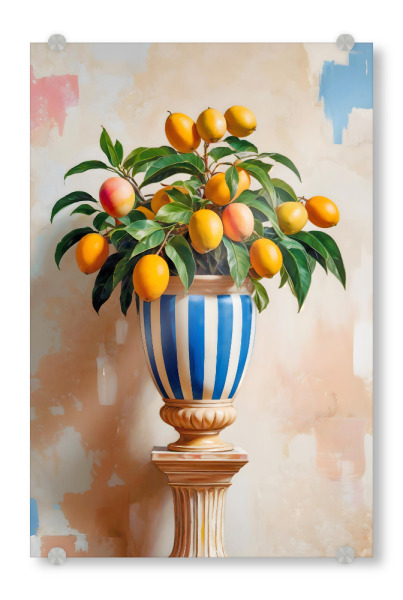 Acrylglasbild "Mango-Sommer" artboxONE - Floral
