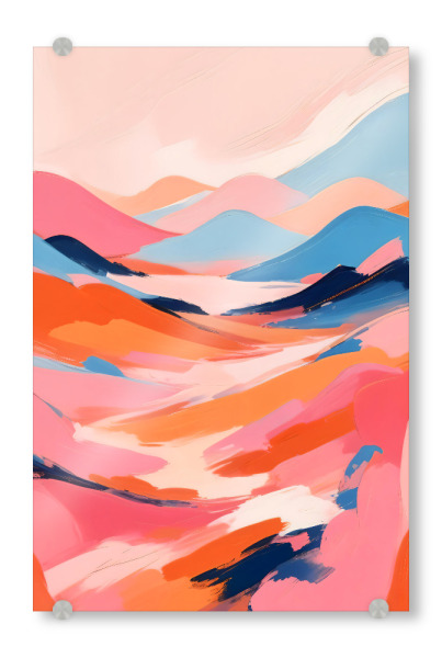 Acrylglasbild "Romantisches Tal" artboxONE - Abstrakt