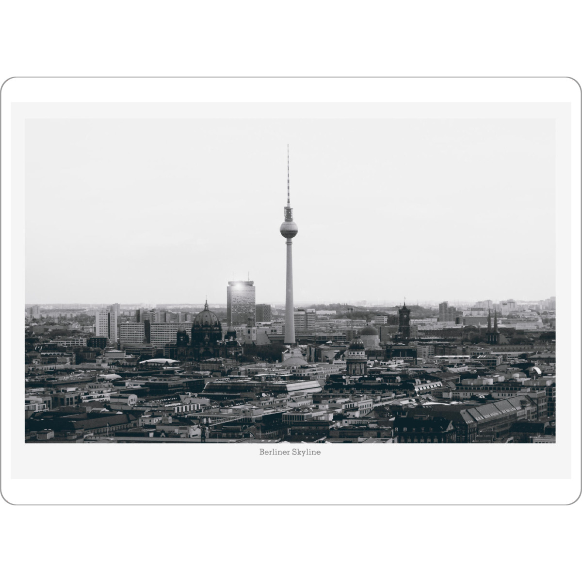 Tischset "Die Berliner Skyline" artboxONE - Städte / Berlin,Reise,Schwarzweiß,Architektur,Reise / Länder