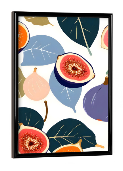 Poster mit schwarzem Rahmen "Fig Bohème" artboxONE - Floral
