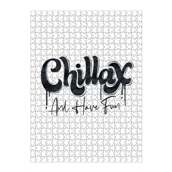 Puzzle Ravensburger "Chill and Have Fun" artboxONE - Typografie,Lustig