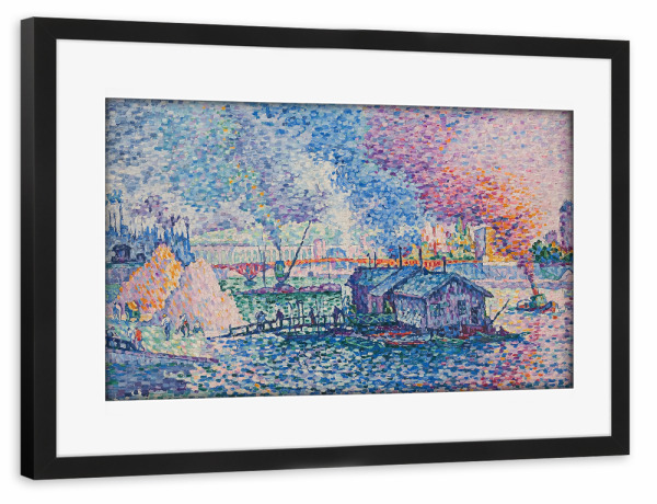 Poster mit Rahmen schwarz "Mirabeau-Brücke" artboxONE - Reise,Architektur,Reise / Länder,Für Mama,Für Papa