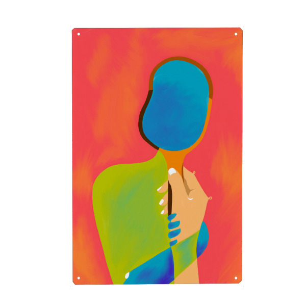 Metall Poster "The One To Hold a Mirror Up To Me" artboxONE - Abstrakt