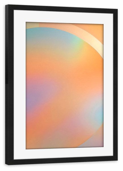 Poster mit Rahmen schwarz "Der Ring" artboxONE - Abstrakt