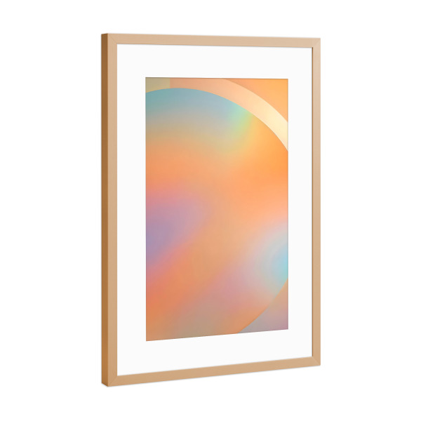Poster mit Rahmen Kupfer "Der Ring" artboxONE - Abstrakt