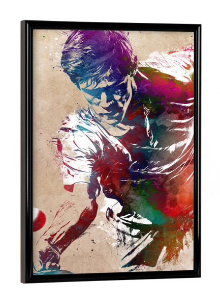 Poster mit schwarzem Rahmen "Tischtennissportart A" artboxONE - Sport,Sport / Motivation - Tennis,Tischtennis,Sport,Spiel,Olympische spiele