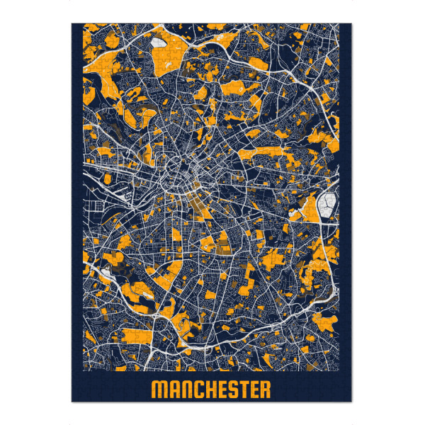 Puzzle Ravensburger "Manchester City" artboxONE - Städte / Weitere,Kartografie