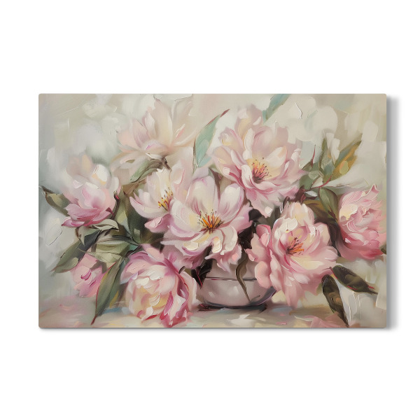 Galerie-Print "Vintage Pfingstrosen in Vase" 30x20 cm artboxONE