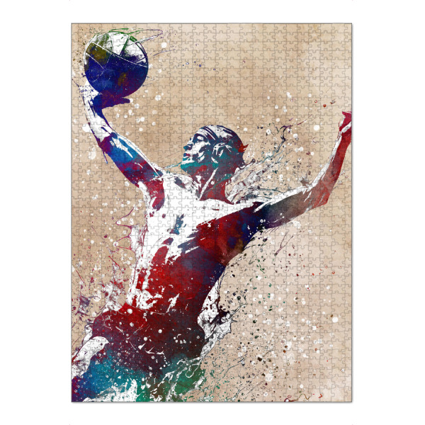 Puzzle Ravensburger "Wasserball-Sportkunst H" artboxONE - Sport,Sport / Sommerspiele - Wasserball,Wasserball,Wasser,Sport,Schwimmen,Spiel