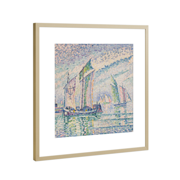 Poster mit Rahmen Gold "Le Chenal de la Rochelle" artboxONE - Städte,Reise,Architektur,Reise / Länder,Städte / Weitere