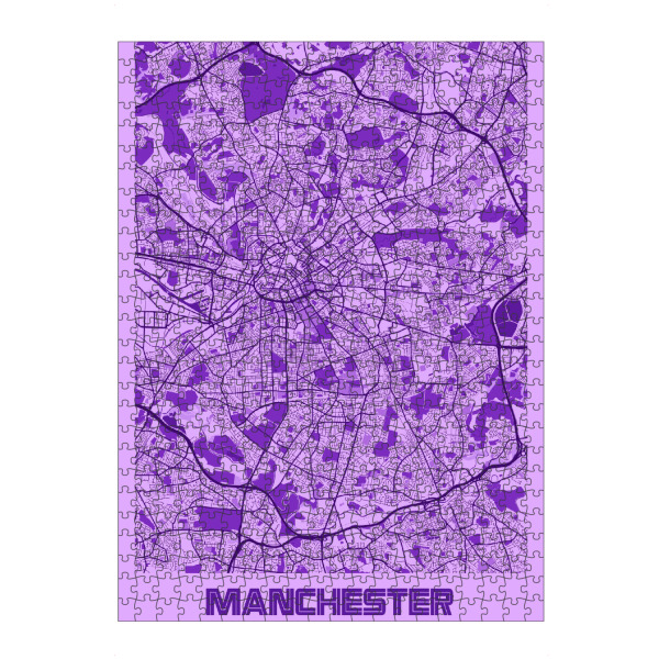 Puzzle Ravensburger "Citymap Manchester" artboxONE - Städte / Weitere,Kartografie