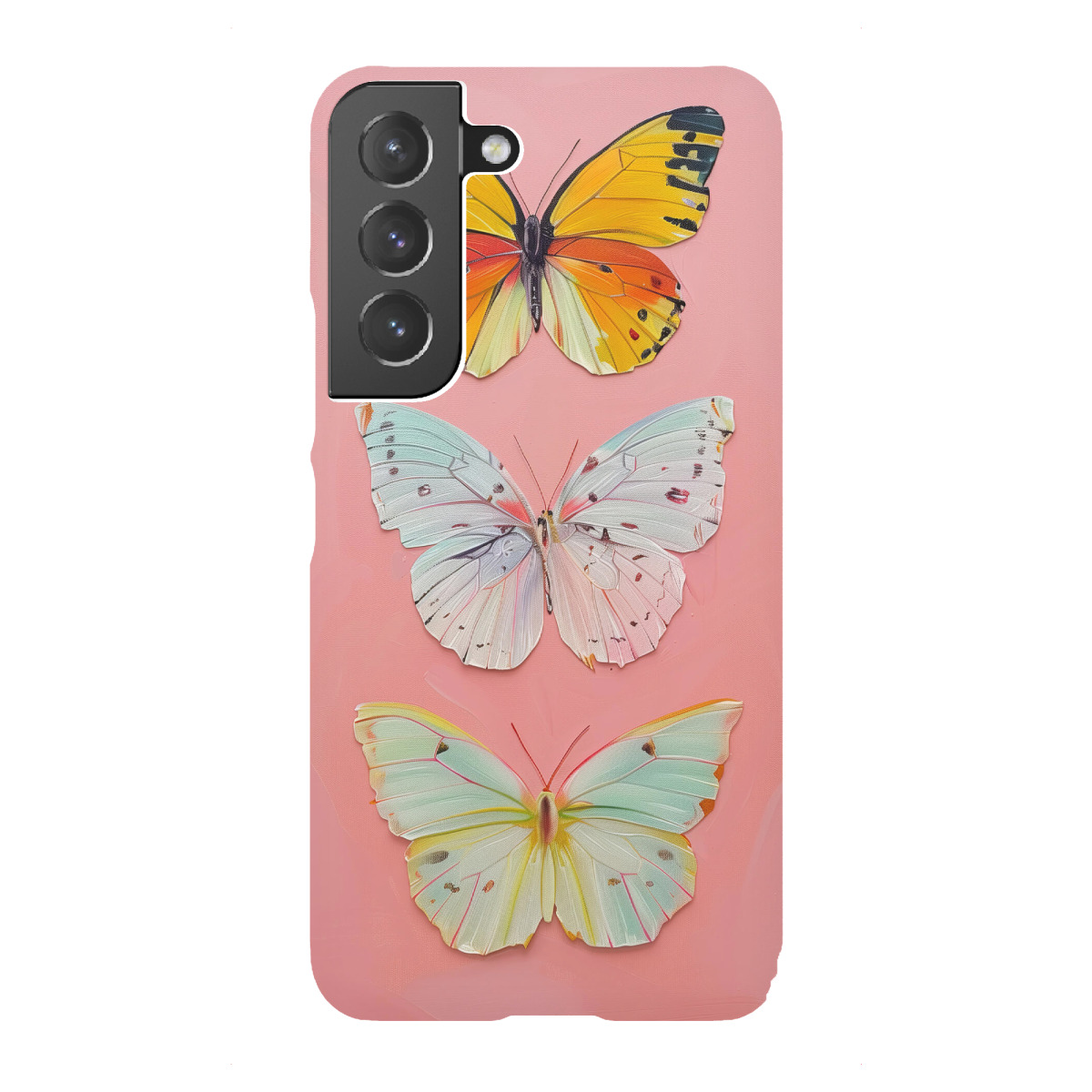 "Pink Butterflies Painting"für Samsung Galaxy - Premium-Case Handyhülle artboxONE