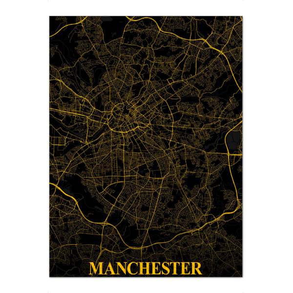 Puzzle Ravensburger "City Map Manchester" artboxONE - Städte / Weitere,Kartografie