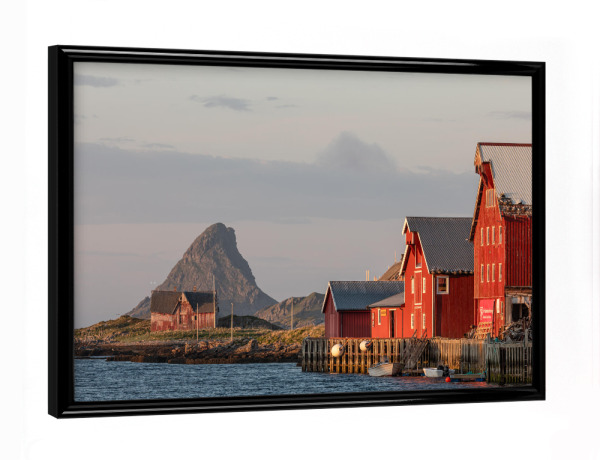 Poster mit schwarzem Rahmen "Røst, Lofoten" artboxONE - Reise,Reise / Strand und Meer,Reise / Länder