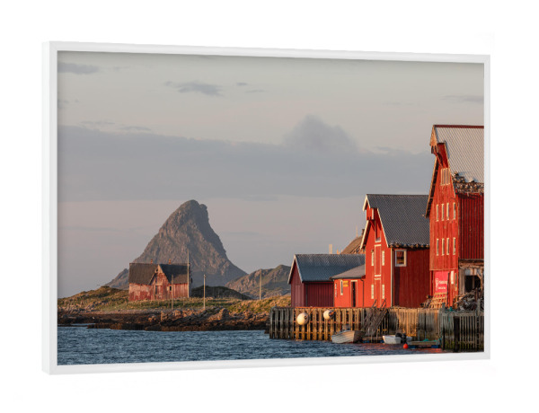 Poster mit weißem Rahmen "Røst, Lofoten" artboxONE - Reise,Reise / Strand und Meer,Reise / Länder