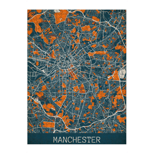 Puzzle Ravensburger "Manchester Vintage Map" artboxONE - Städte / Weitere,Kartografie