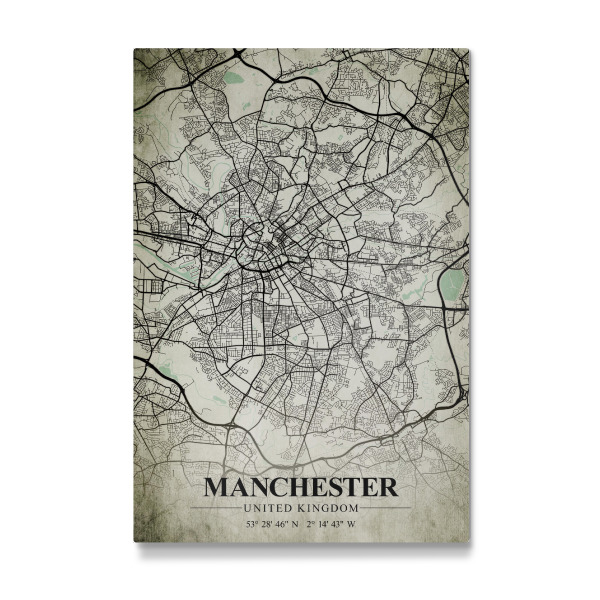 Galerie-Print "Manchester Vintage CityMap" 30x20 cm artboxONE