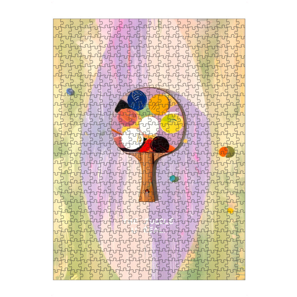 artboxONE Puzzle "Das Jonglieren ist real" artboxONE - Abstrakt