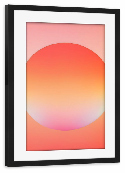 Poster mit Rahmen schwarz "Das Licht im Inneren" artboxONE - Abstrakt