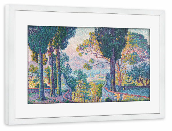Poster mit Rahmen weiß "Sainte-Anne in Saint-Tropez" artboxONE - Natur,Reise,Reise / Länder,Für Mama,Für Papa