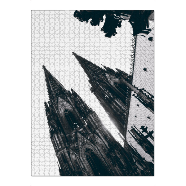 Puzzle Ravensburger "Der Kölner Dom in schwarzweiß" artboxONE - Städte / Köln,Reise,Schwarzweiß,Reise / Länder