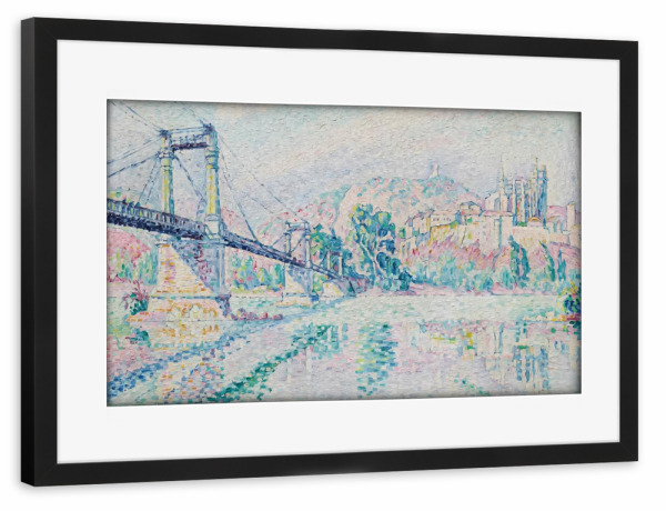 Poster mit Rahmen schwarz "Die Viviers-Brücke" artboxONE - Reise,Architektur,Reise / Länder,Für Mama,Für Papa