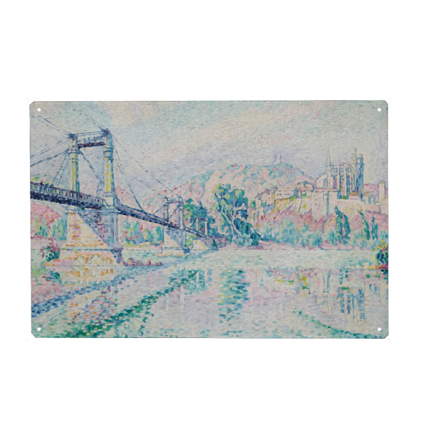 Metall Poster "Die Viviers-Brücke" artboxONE - Reise,Architektur,Reise / Länder,Für Mama,Für Papa