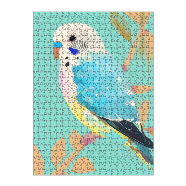 Puzzle Ravensburger "Wellensittich Portrait" artboxONE - Natur,Tiere,Abstrakt