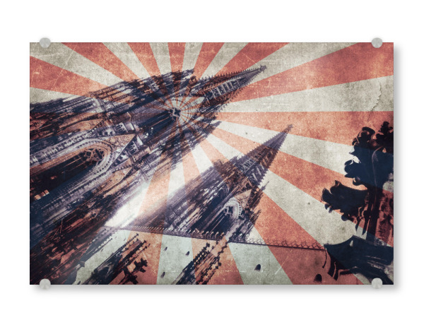 Acrylglasbild "Köln Vintage Style" artboxONE - Städte / Köln,Reise,Architektur,Reise / Länder