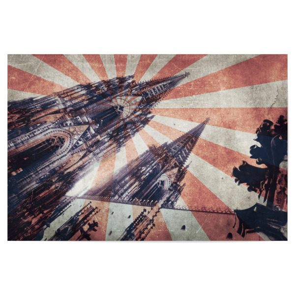 Poster "Köln Vintage Style" artboxONE - Städte / Köln,Reise,Architektur,Reise / Länder