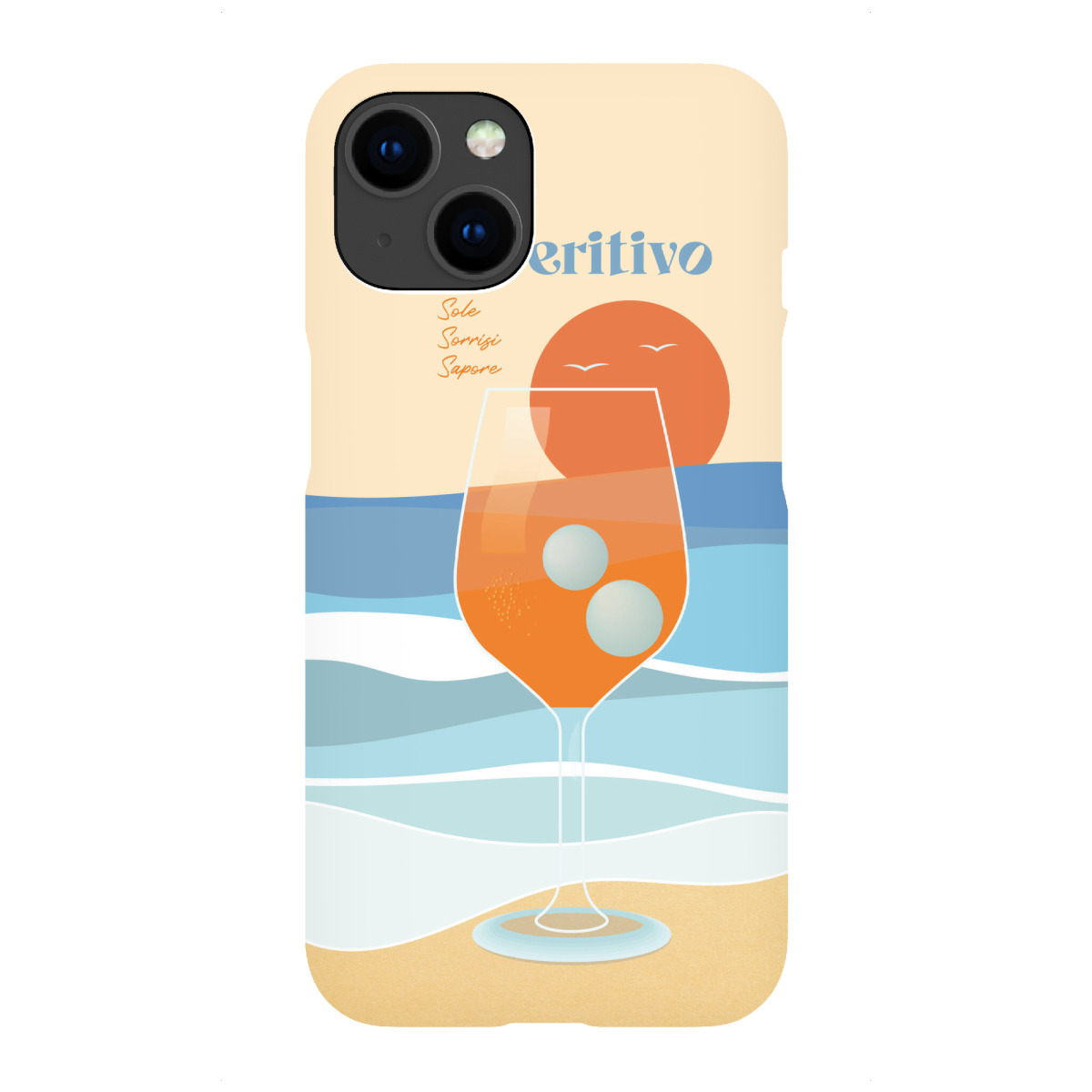 iPhone "Aperitif am Meer" Premium-Case Handyhülle artboxONE