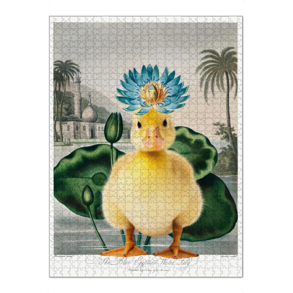 Puzzle Ravensburger "Entenküken liebt Seerosen" artboxONE - Floral,Tiere,Reise / Afrika,Lustig