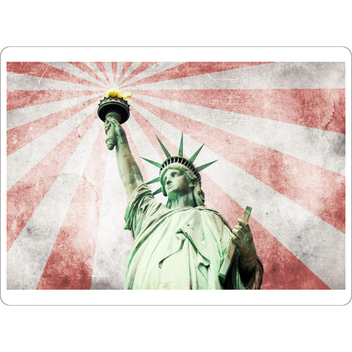 Tischset "Miss Liberty Vintage Style" artboxONE - Städte,Städte / New York,Reise,Reise / Länder
