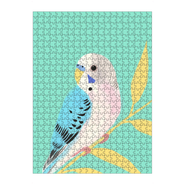 Puzzle Ravensburger "Wellensittich Liebhaber" artboxONE - Natur,Tiere,Abstrakt