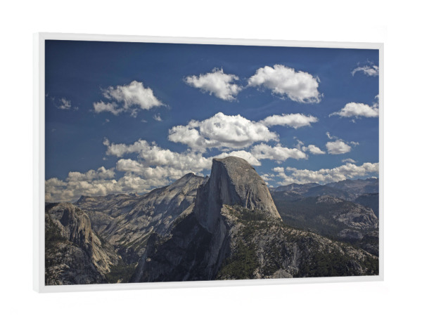 Poster mit weißem Rahmen "Yosemite - Half Dome" artboxONE - Reise / Länder - Half dome,Yosemite,Nationalpark,Usa,Reise,Natur,Landscape