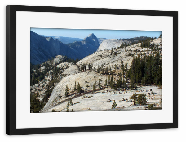Poster mit Rahmen schwarz "Yosemites Bergwelt" artboxONE - Natur,Reise,Reise / Länder