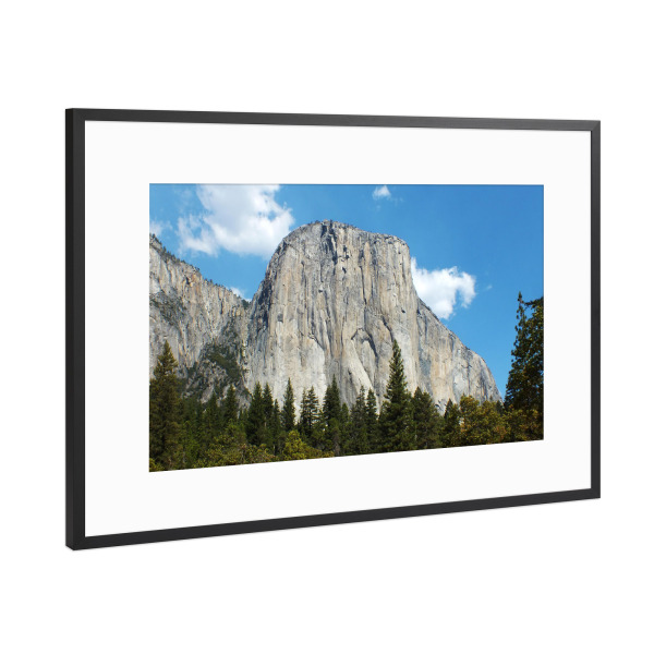 Poster mit Rahmen Schwarz (Metallic) "El Capitan @ Yosemite NP" artboxONE - Natur,Reise,Reise / Länder