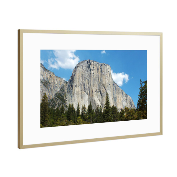 Poster mit Rahmen Gold "El Capitan @ Yosemite NP" artboxONE - Natur,Reise,Reise / Länder