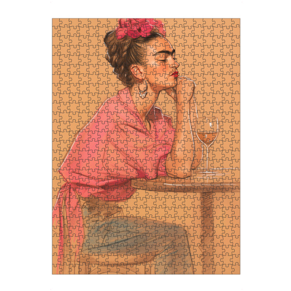 artboxONE Puzzle "Vintage Frida" artboxONE - Abstrakt,Menschen,Essen & Trinken / Alkohol