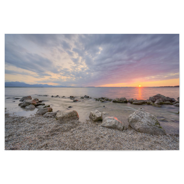 Poster 30x20 cm "Abends am Chiemsee" artboxONE - Natur,Reise,Reise / Strand und Meer