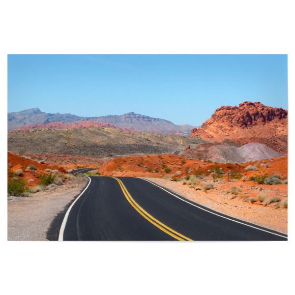Poster "Road to Valley of Fire" artboxONE - Natur,Reise,Reise / Länder