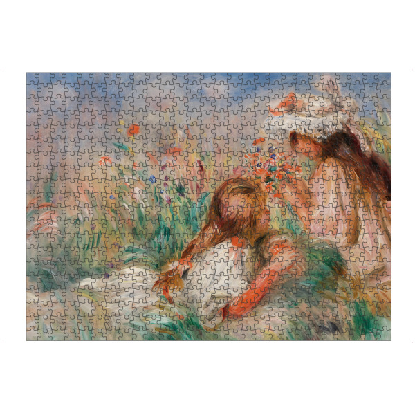 Puzzle Ravensburger "Mädchen im Gras" artboxONE - Für Kinder,Menschen,Liebe,Für Mama,Für Papa