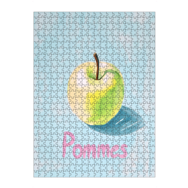 Puzzle Ravensburger "Apfel statt Pommes" artboxONE - Essen & Trinken,Abstrakt,Essen & Trinken / Obst & Gemüse