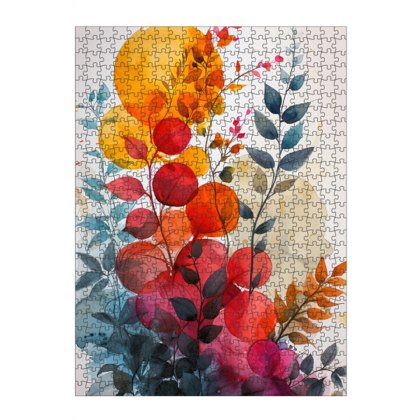 artboxONE Puzzle "Blüten und Blätter AC" artboxONE - Natur,Floral - Natur,Blumen,Blumen,Botanische,Blätter,Blatt,Blumen,Garten - Bild natur